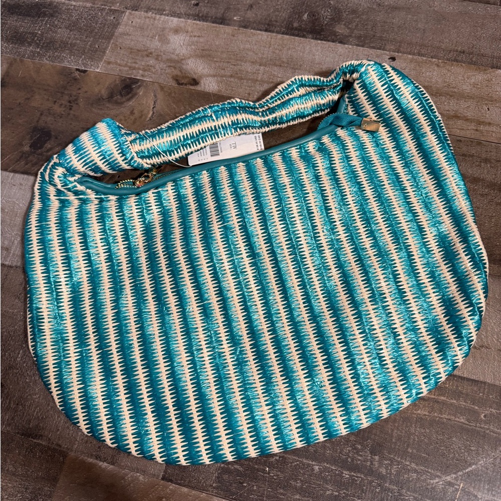 NWT Anthropologie‎ Melie Bianco Briggitte Satchel Raffia Bag